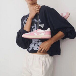 Gola x Anthropologie Super Star Pullover Sweatshirt Top Graphic XS